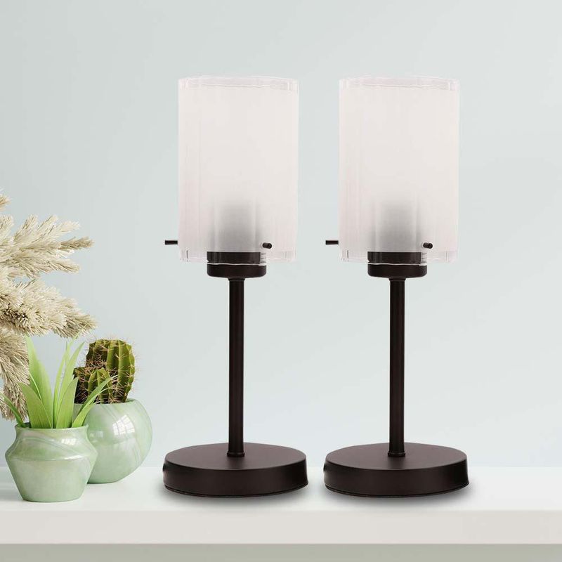 Set de 2 Lámparas de Mesa Café 60 W