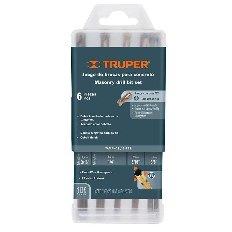 Set de 6 Brocas para Concreto - Truper