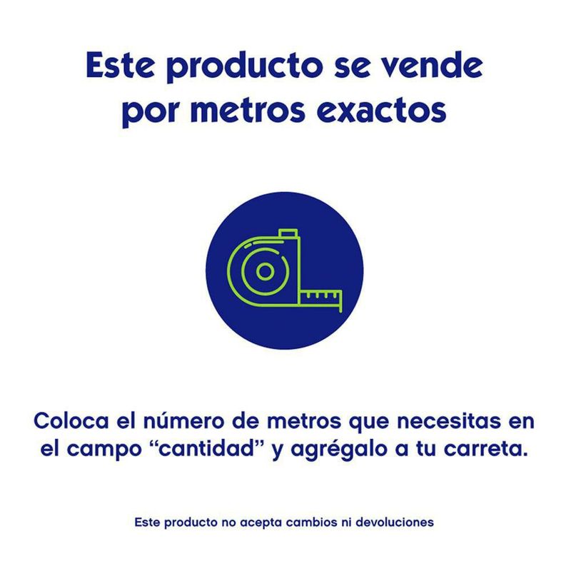Cable Flexible de Acero 1/4 plg por Metro