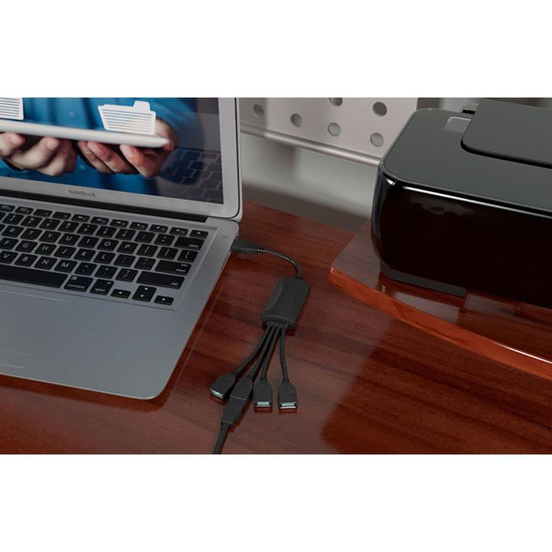 Concentrador Usb 2.0 De 4 Entradas 480 Mbps - Xtech