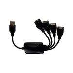 Concentrador Usb 2.0 De 4 Entradas 480 Mbps - Xtech