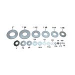 Roldana Plana Galv 1/4 12 Unidad - Leon Fasteners