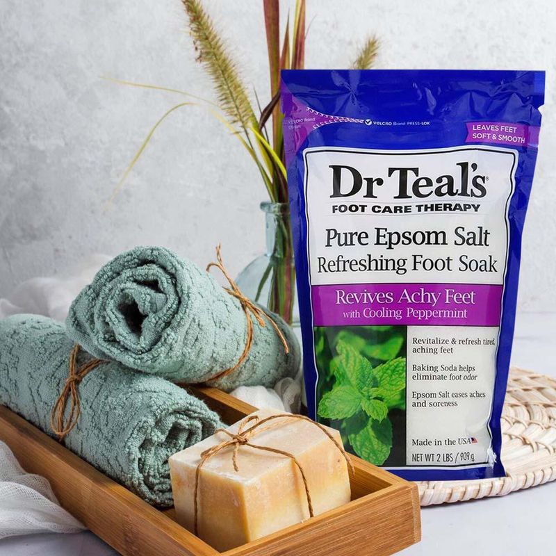 Sal Epsom para Pies Cooling Peppermint 2 Lb