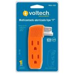 Multicontacto-Tipo-F-Aterrizado-De-3-Entradas---Volteck