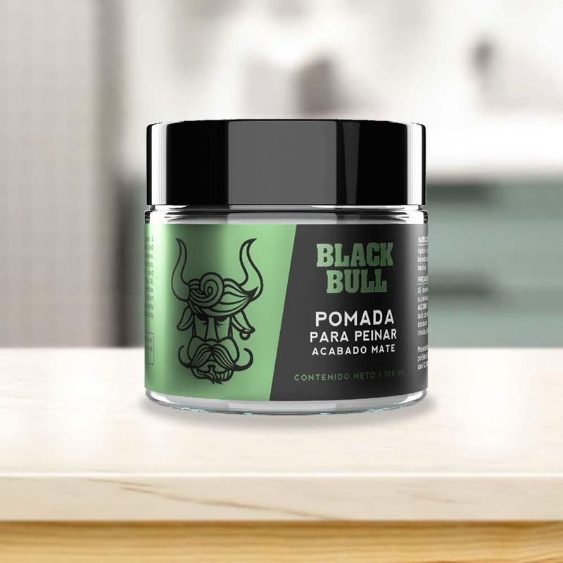 Pomada Para Peinar Acabado Mate De 100 G - Black Bull