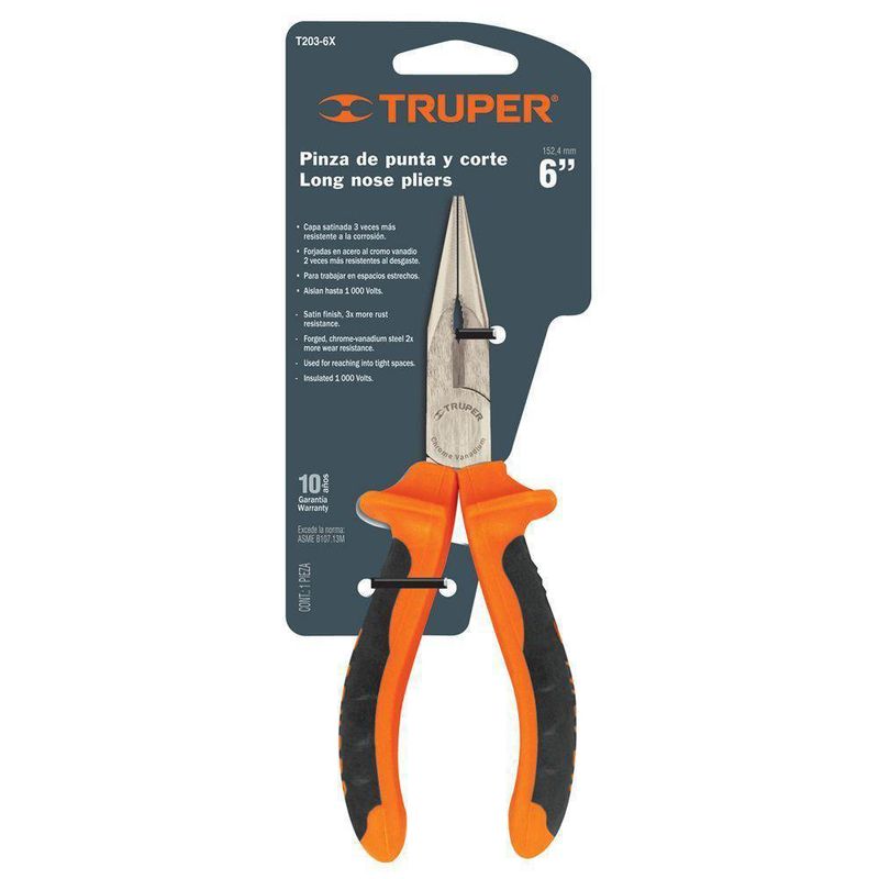 Alicate de Punta Fina 6 Plg