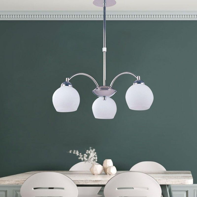 Lámpara Colgante Satín Blanco 3 Luces 40 W