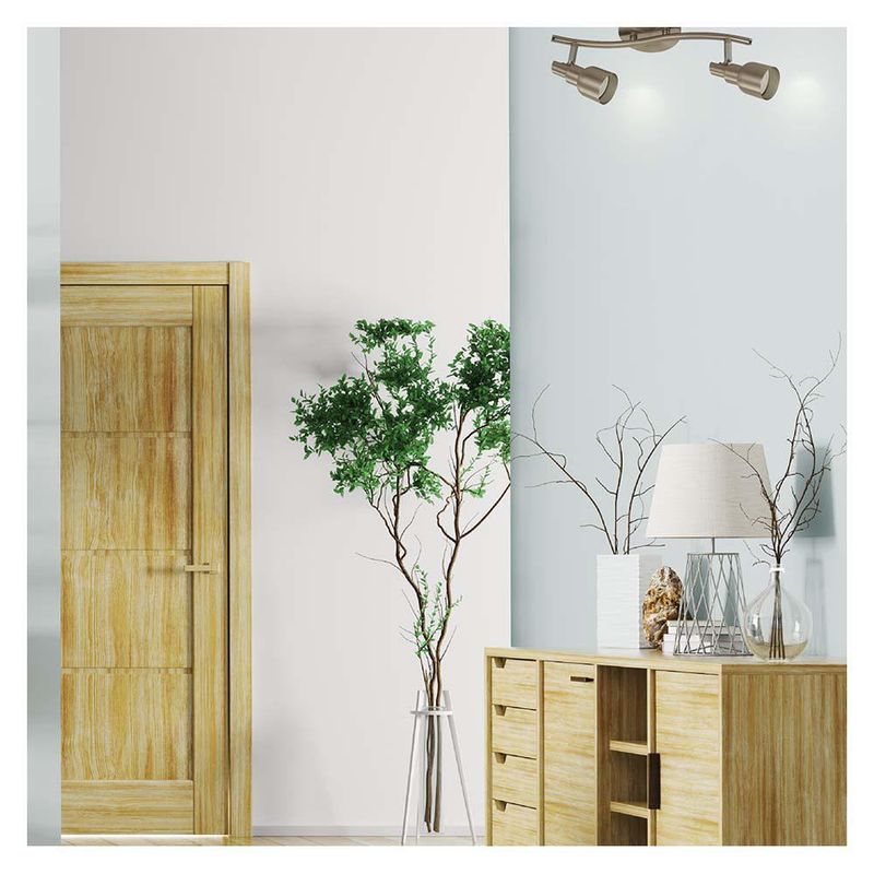 Lámpara De Techo Pared Satín Niquelado 50W - Z