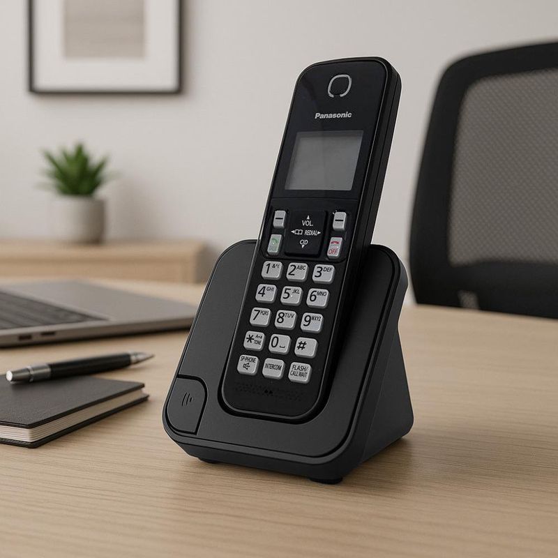 Dúo de Teléfonos Inalámbricos con Identificador Color Negro