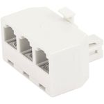 Adaptador De 1 A 3 Para Teléfono Blanco - Ace