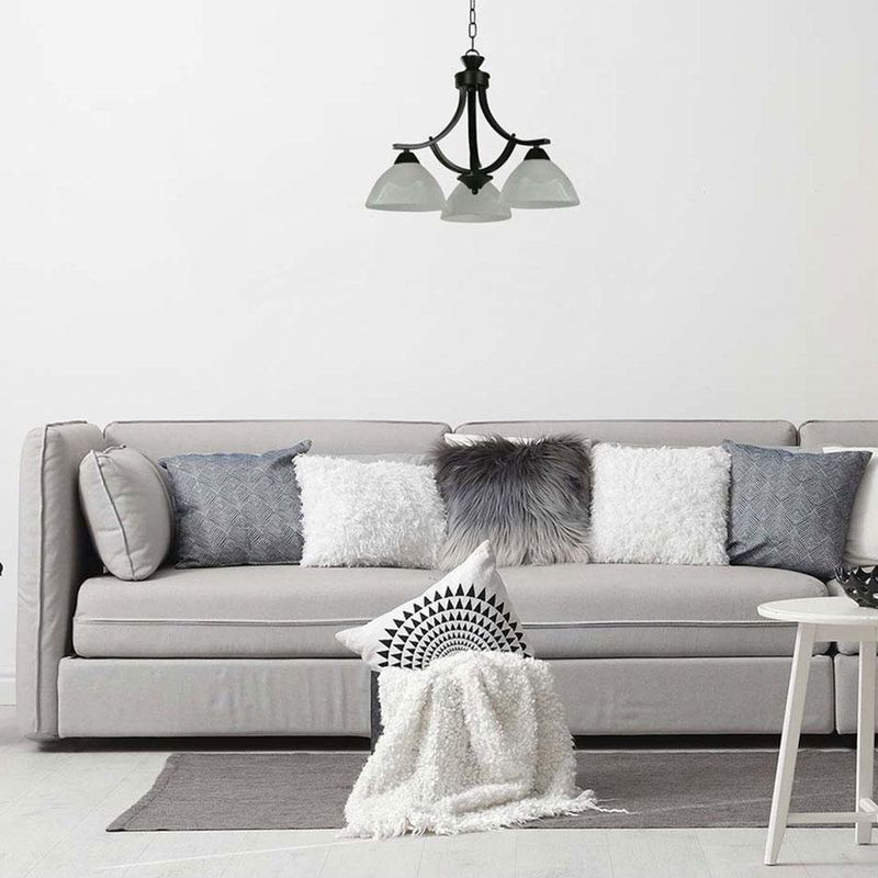 Lámpara Colgante 'Colonial' Negra 3Bombillosx60Wmax - Zlumini