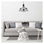 Lámpara Colgante 'Colonial' Negra 3Bombillosx60Wmax - Zlumini