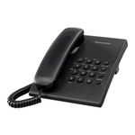 Teléfono Alámbrico Panasonic Negro con Teclado Numérico