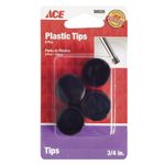 4 Protectores Plásticos 3/4 Plg Negro - Sheperd