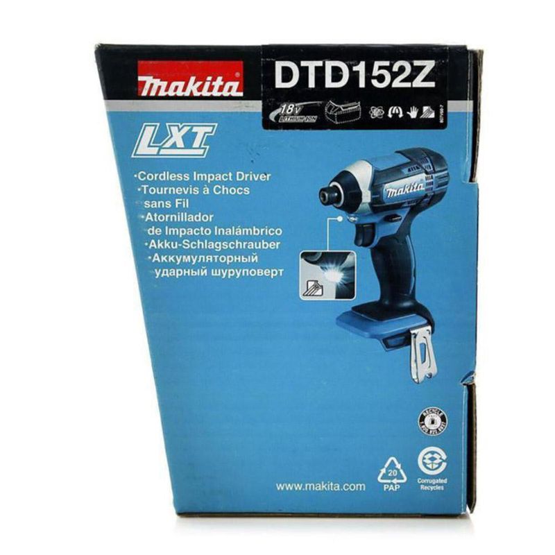 Atornillador de Impacto Inalámbrico de 18 V y Mandril de 1/2 Plg