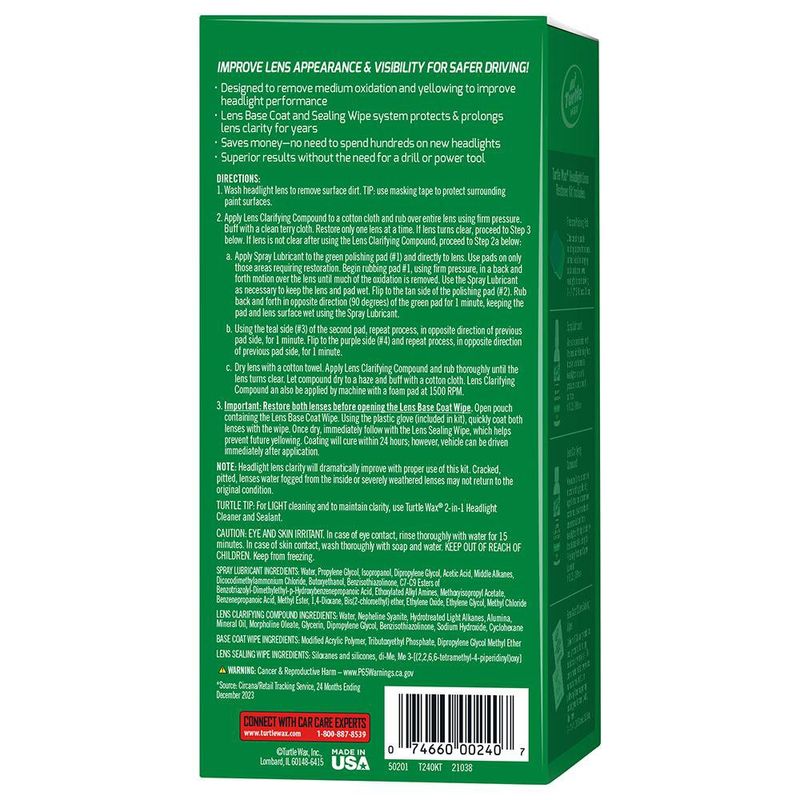 Kit Restaurador para Luces de Auto