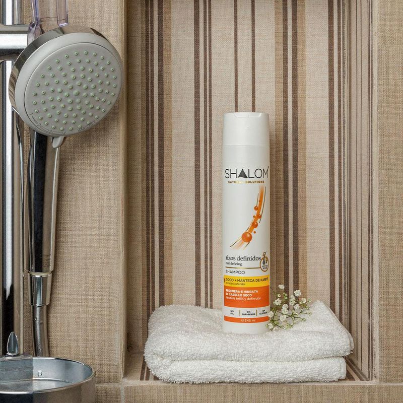 Shampoo Rizos Coco + Karite 345Ml - Shalom