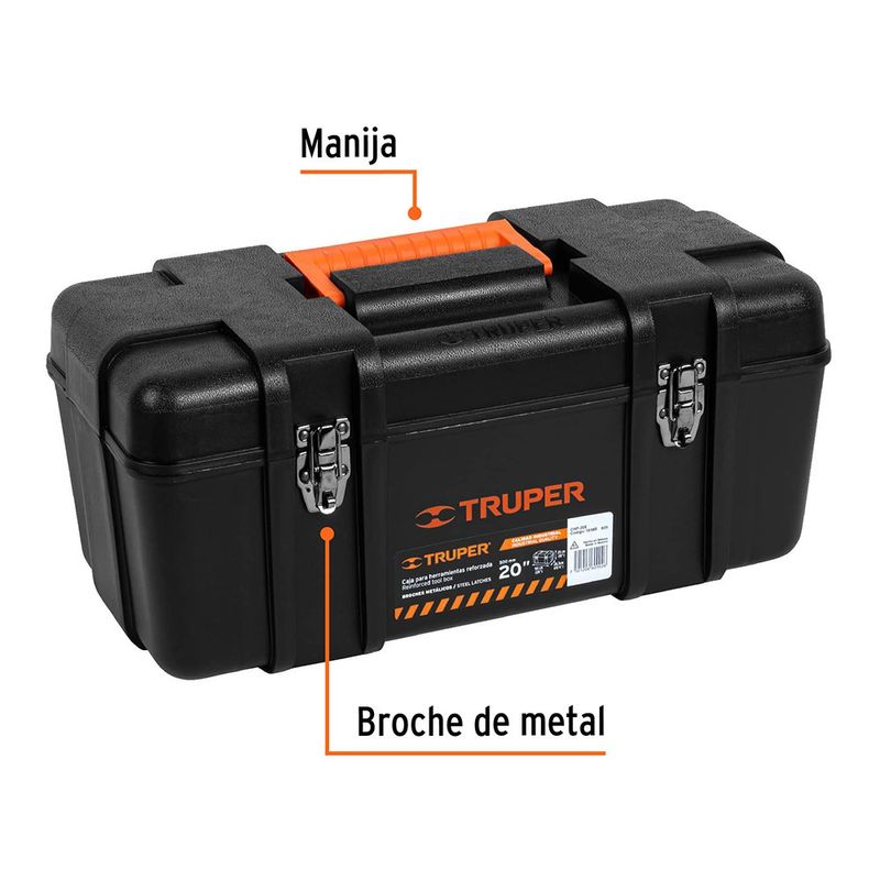 Caja de Herramientas Industrial Plástica 20 Plg
