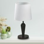 Lámpara De Mesa Clásica Negra 1 Luz 40W