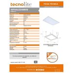 Panel Integrado Led De 40 W - Tecno Lite