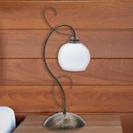 Lámpara De Mesa Bronce 1 Luz - Z