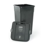 Basurero Plástico Con Rodos Verde 50 Gal - Rubbermaid