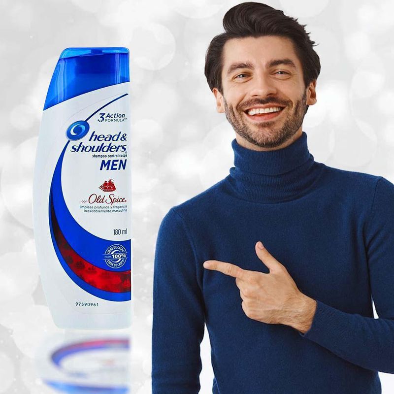 Shampoo para Caballero 180 mL con Aroma Old Spice
