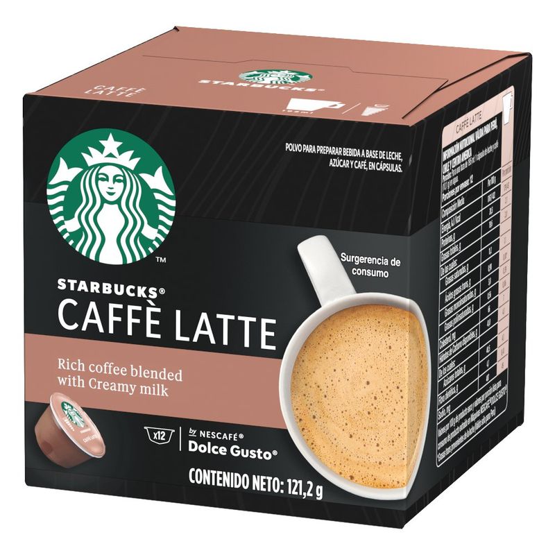 Cápsulas Café Latte 121.9G 12 Pzas
