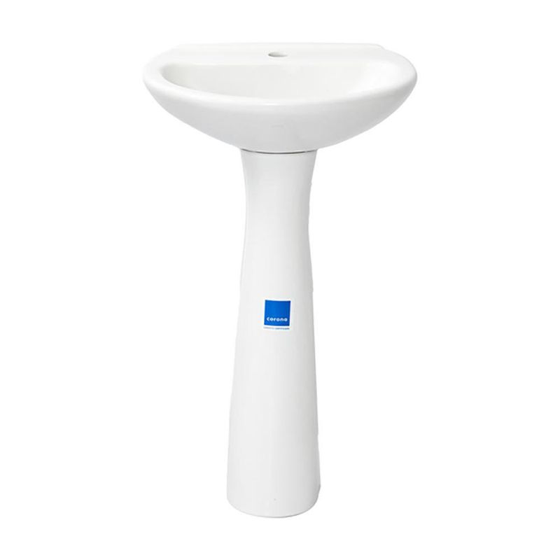 Lavamanos Torino Blanco Con Pedestal - Corona