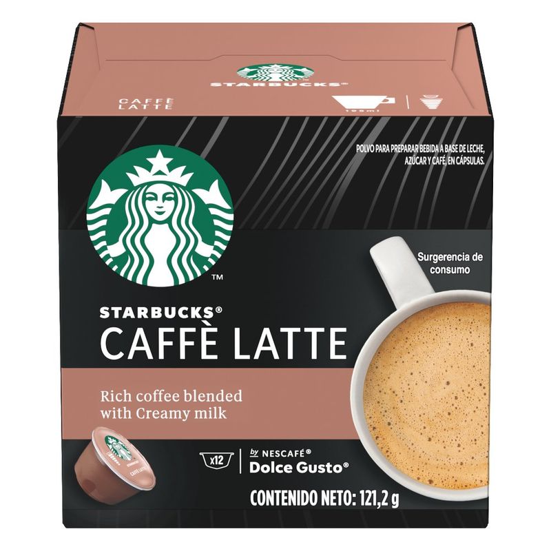 Cápsulas Café Latte 121.9G 12 Pzas