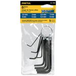 Set de 8 Llaves Allen Milimétricas Tipo Llavero