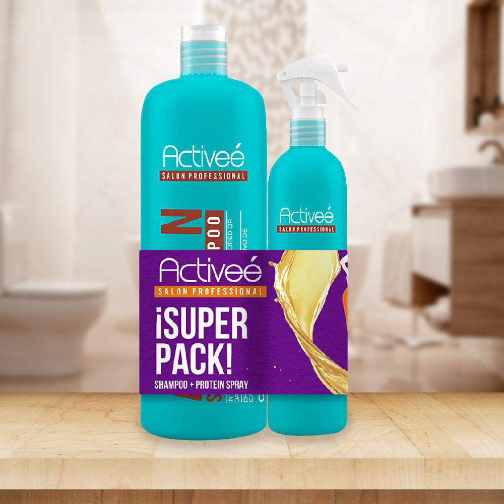 Kit Shampoo De Argán + Proteína En Spray - Activeé - Empresas Cemaco