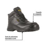 Zapatos Con Casco Color Negro - Varias Tallas