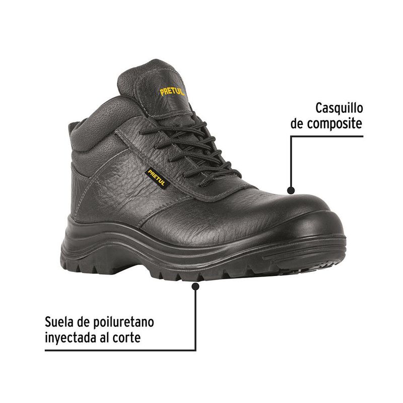 Zapatos Con Casco Color Negro - Varias Tallas