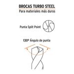 Broca para Metal/Madera 1/4 x 4 Plg