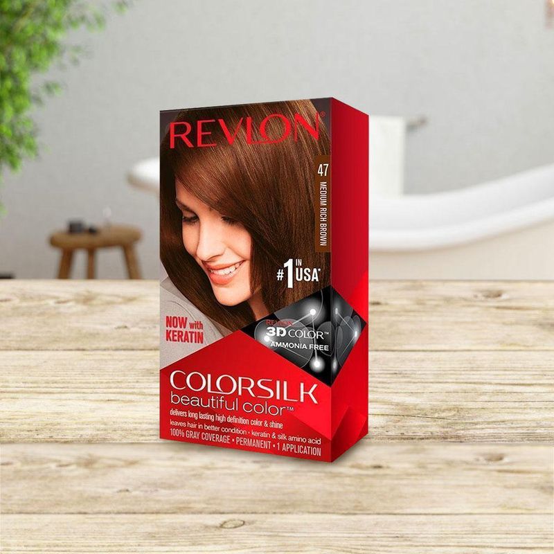 Tinte Permanente ColorSilk Castaño 47