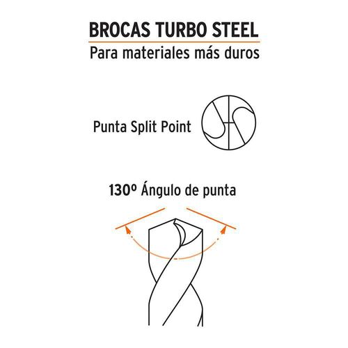 Broca Metal/Madera Largo 4 plg - Truper Varios Tamaños