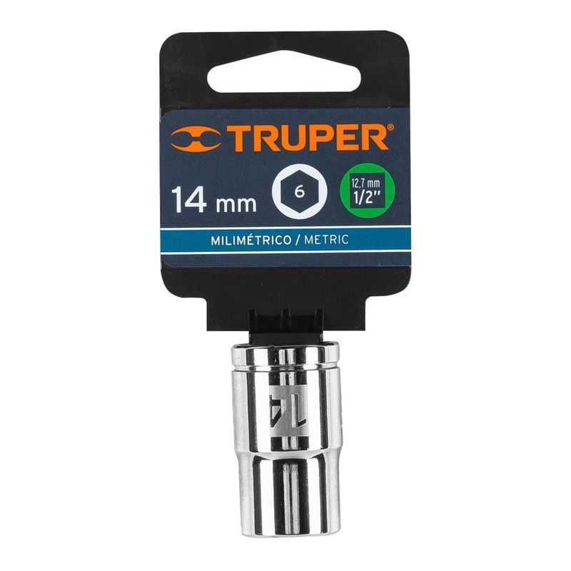 Copa 6 Puntas Raíz de 1/2 Plg - Truper Varios Tamaños