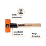 Mazo de Metal con Mango de Madera de 3 Lb