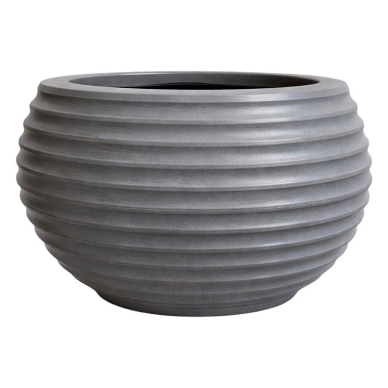 Maceta Bromelia Granit Piedra 26 x 24 Cm - Vassart