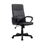 Silla Ejecutiva Ergonómica con Reposabrazos y Ajuste de Altura Dania Negra