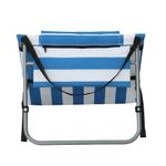 Silla de Playa Azul Y Blanco 53X155 Cm - Zmobili