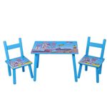Set De Sillas Y Mesa Color Azul Para Niños - Koala