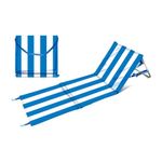 Silla de Playa Azul Y Blanco 53X155 Cm - Zmobili