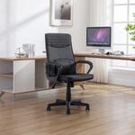 Silla Ejecutiva Ergonómica con Reposabrazos y Ajuste de Altura Dania Negra