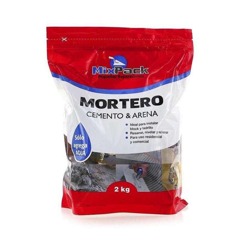 Mortero Cemento y Arena MixPack 2 kg