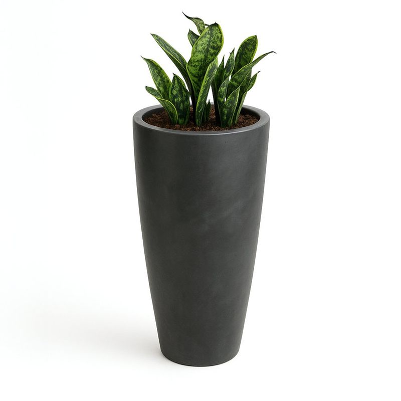 Maceta Verona Tall Negro Antiguo