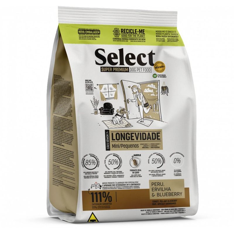 Concentrado Select Perros Senior 7+ Razas Mini y Pequeñas 10 Kg - Monello