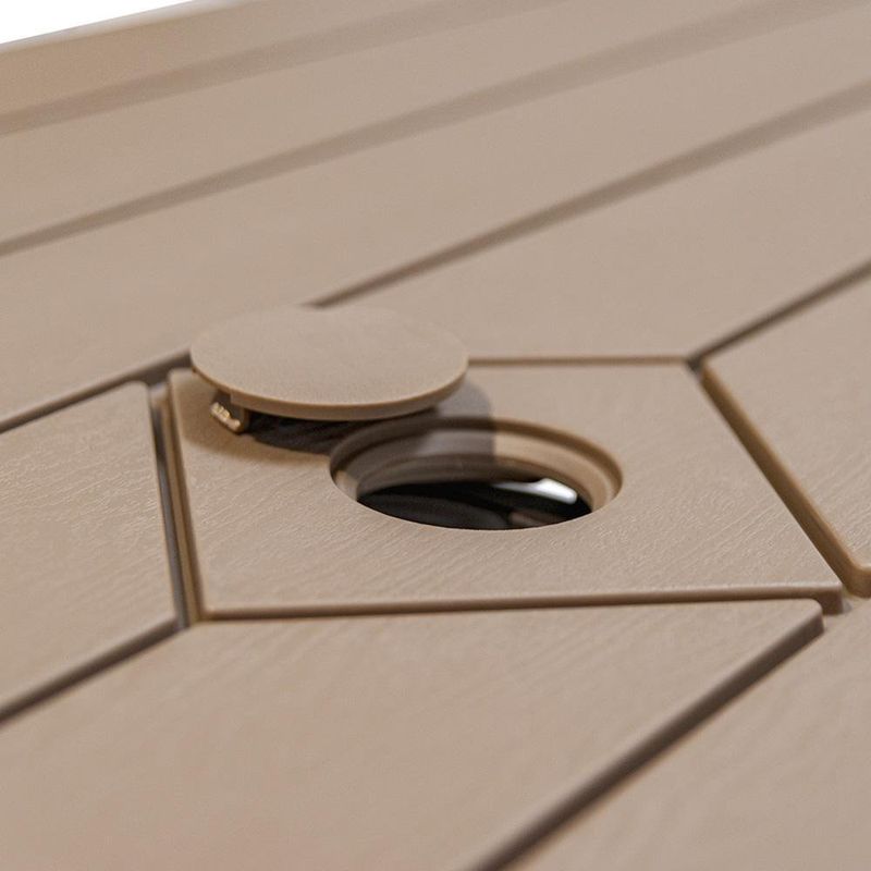 Set De Mesa Y Banca Plegable Montana 182.8x144x74.6 Cm - Newstorm