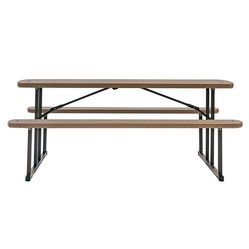 Set De Mesa Y Banca Plegable Montana 182.8x144x74.6 Cm - Newstorm